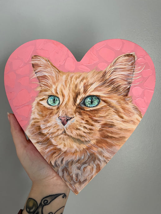 heart pet portrait