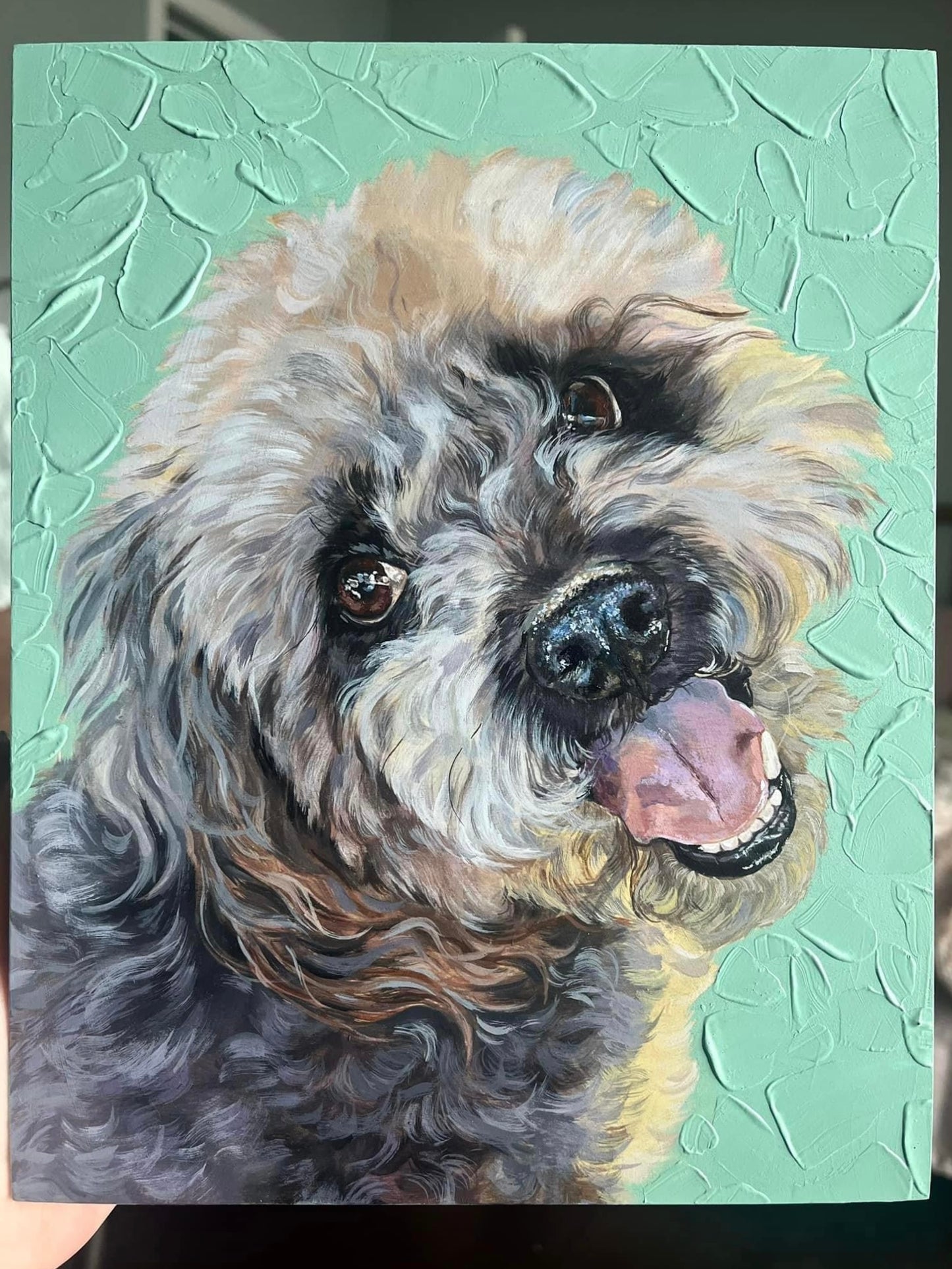 acrylic pet portrait