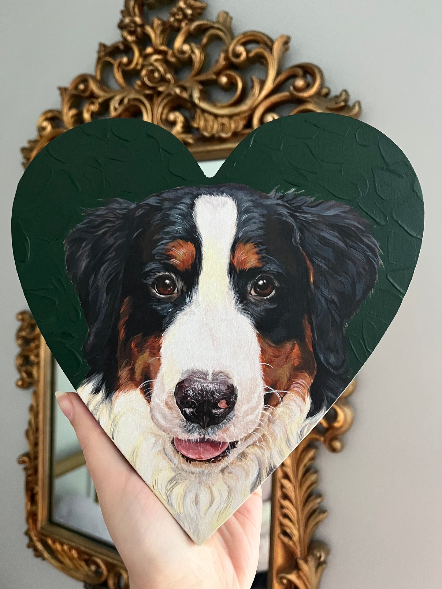 heart pet portrait