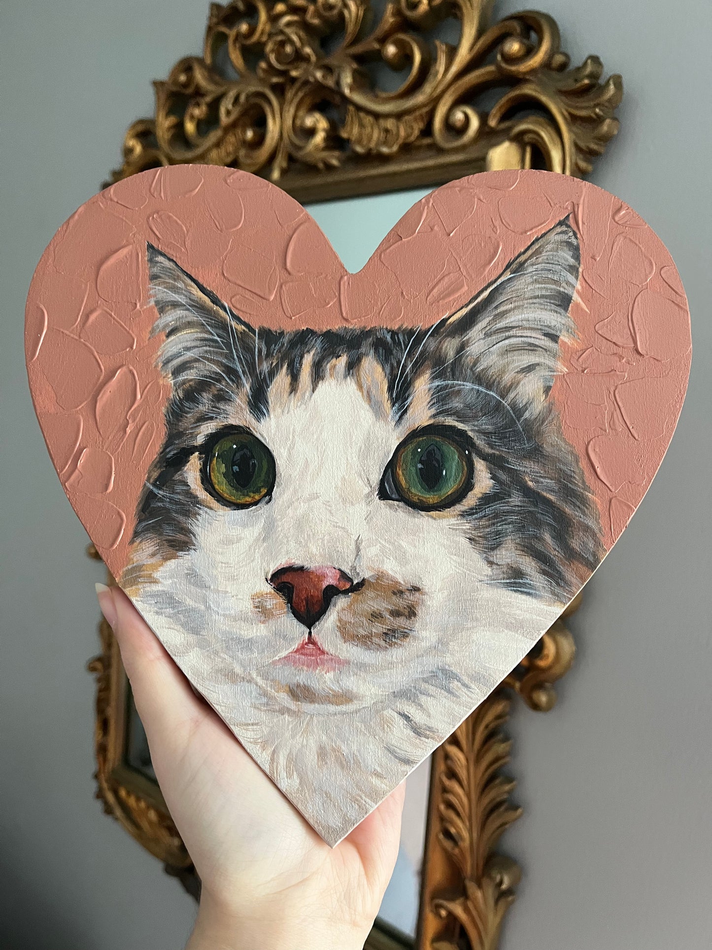 heart pet portrait