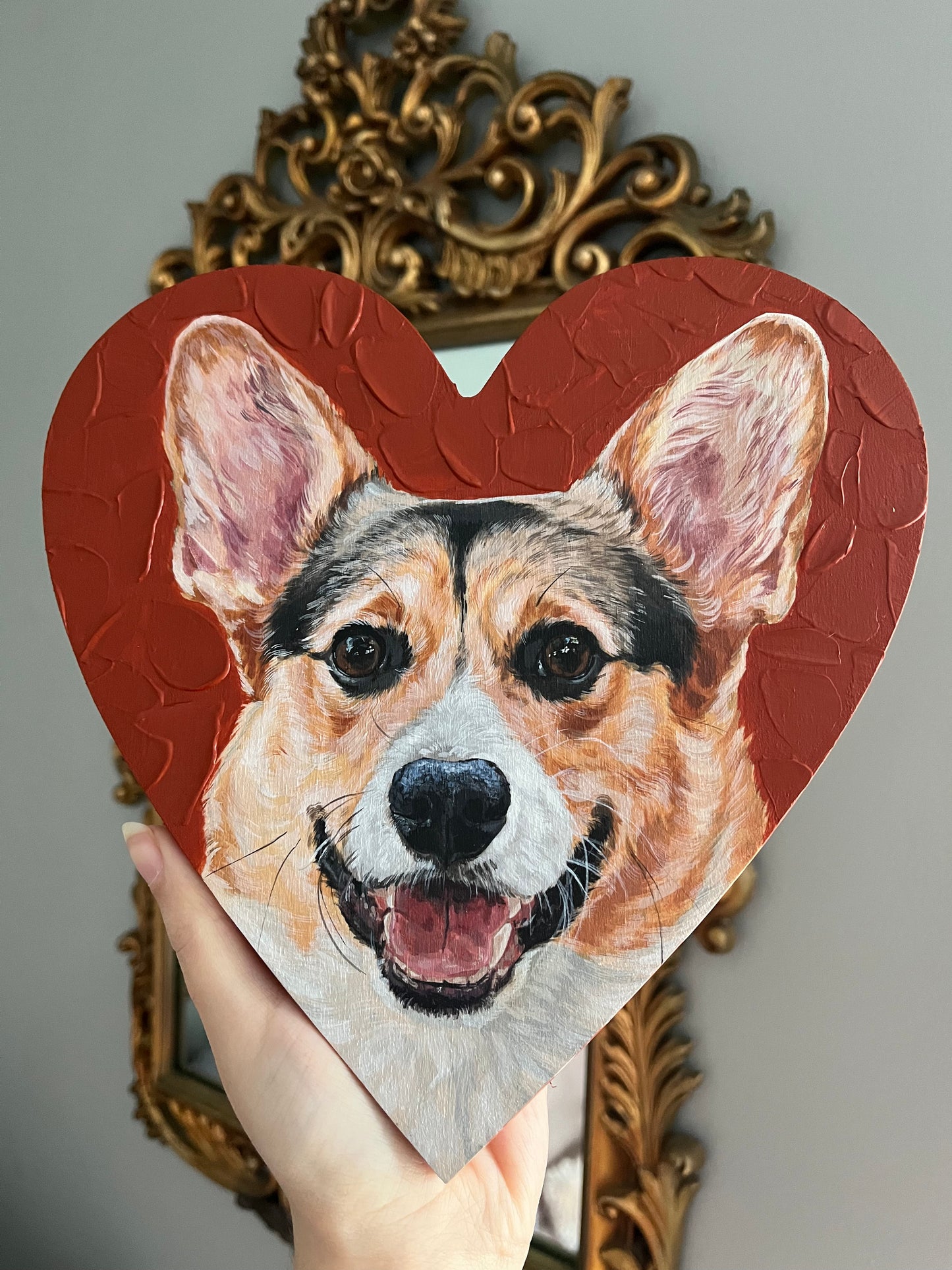 heart pet portrait