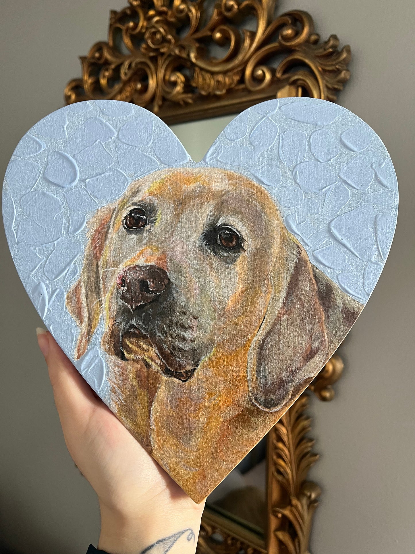 heart pet portrait