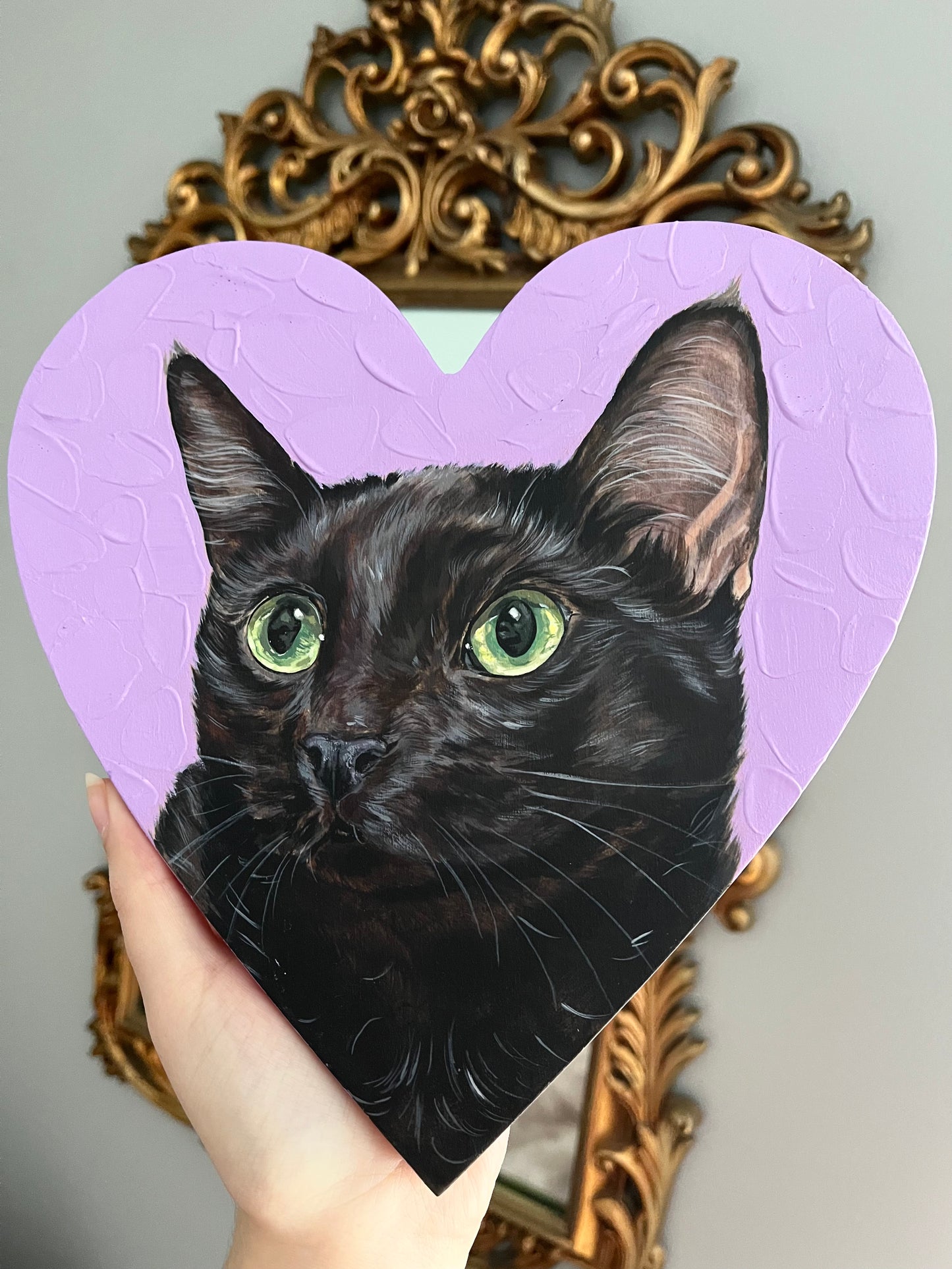 heart pet portrait