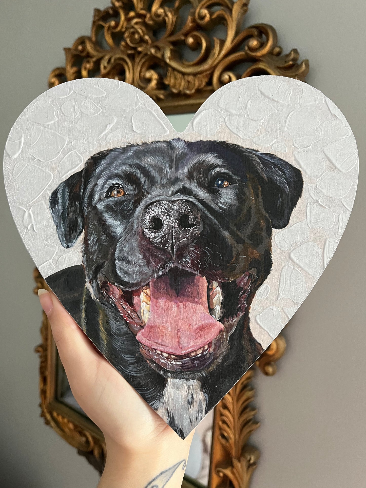 heart pet portrait