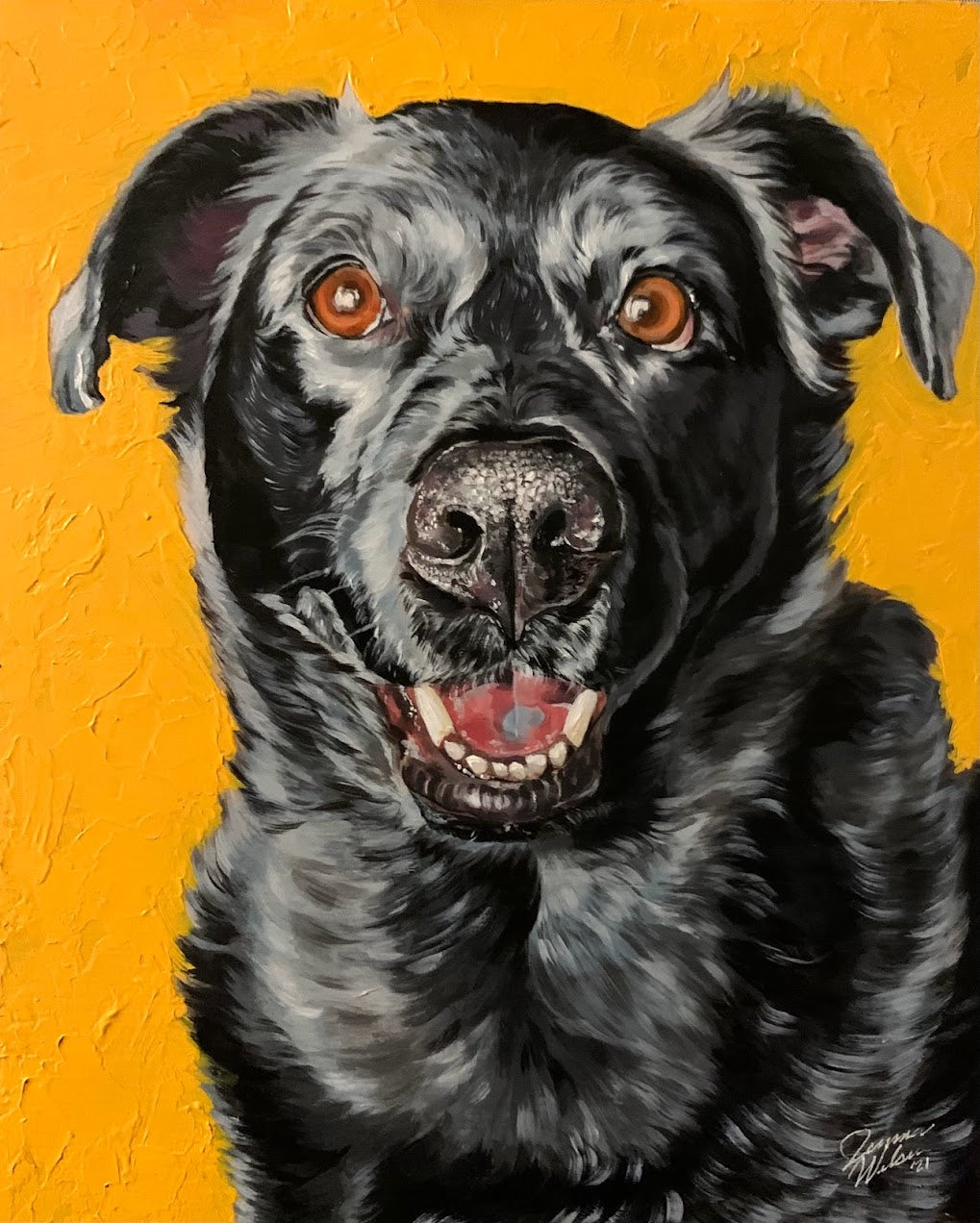 acrylic pet portrait