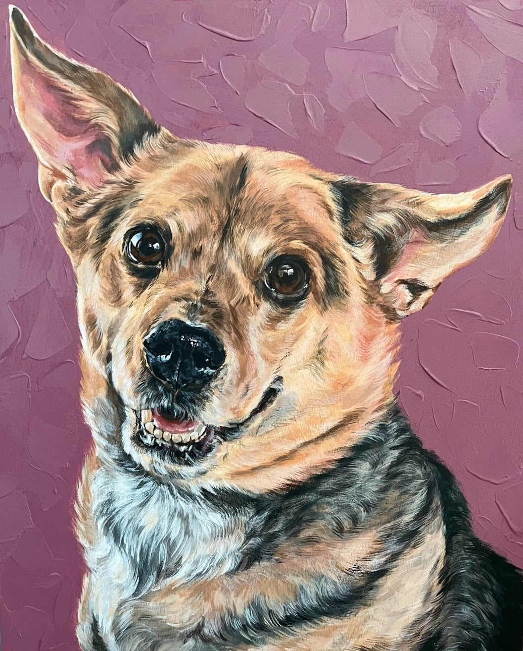 acrylic pet portrait